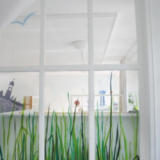 Kita Rellinger Straße, Schilff gemalt